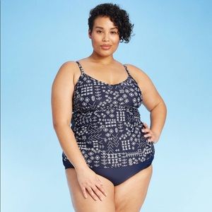 Women's Shirred Tankini Top - Kona Sol™